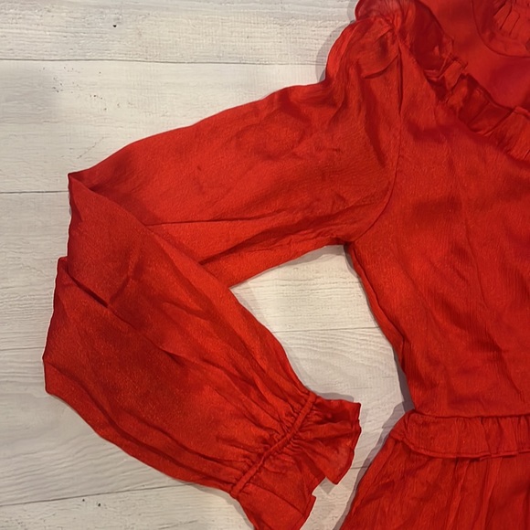 NWT Red Ruffle Dress - Picture 3 of 5